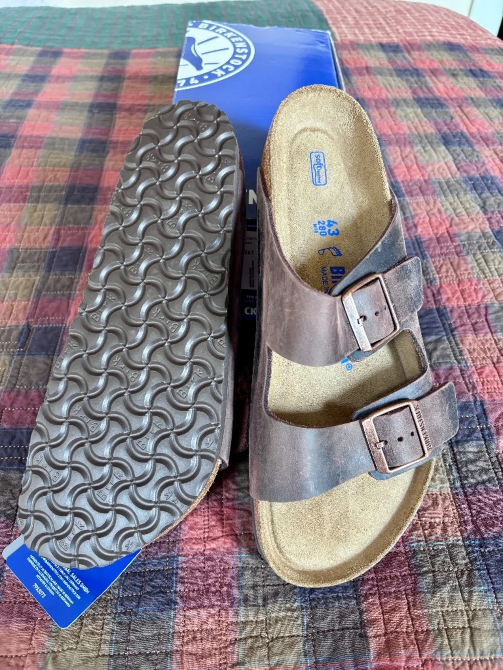 NWT Birkenstock Arizona Habana Size 10 Men’s